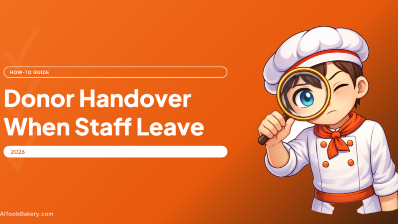 When a Gift Officer Leaves: Donor Handover That Actually Survives (2026)