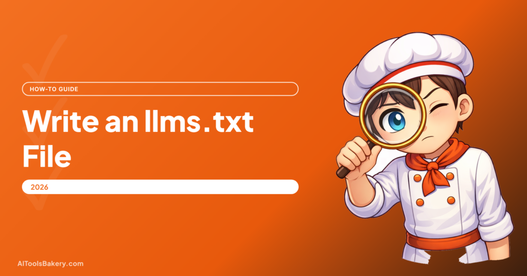 Write an llms.txt File, AI Tools Bakery how-to guide