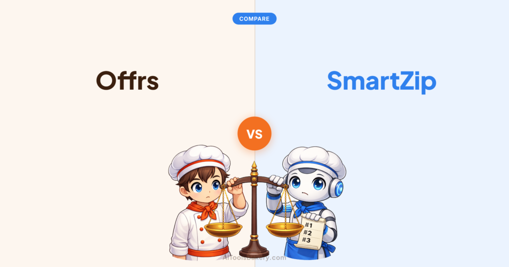 Offrs compared with SmartZip, AI Tools Bakery