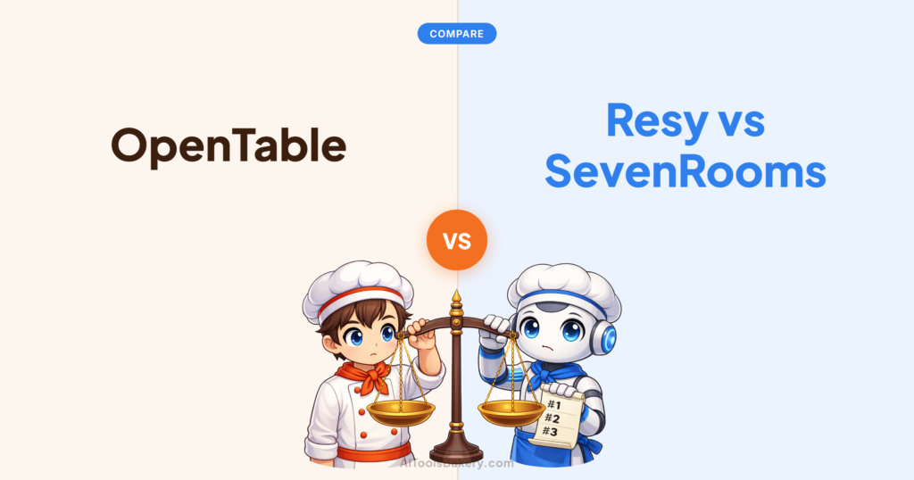OpenTable compared with Resy vs SevenRooms, AI Tools Bakery