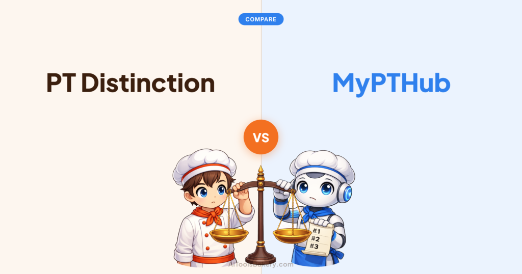 PT Distinction compared with MyPTHub, AI Tools Bakery