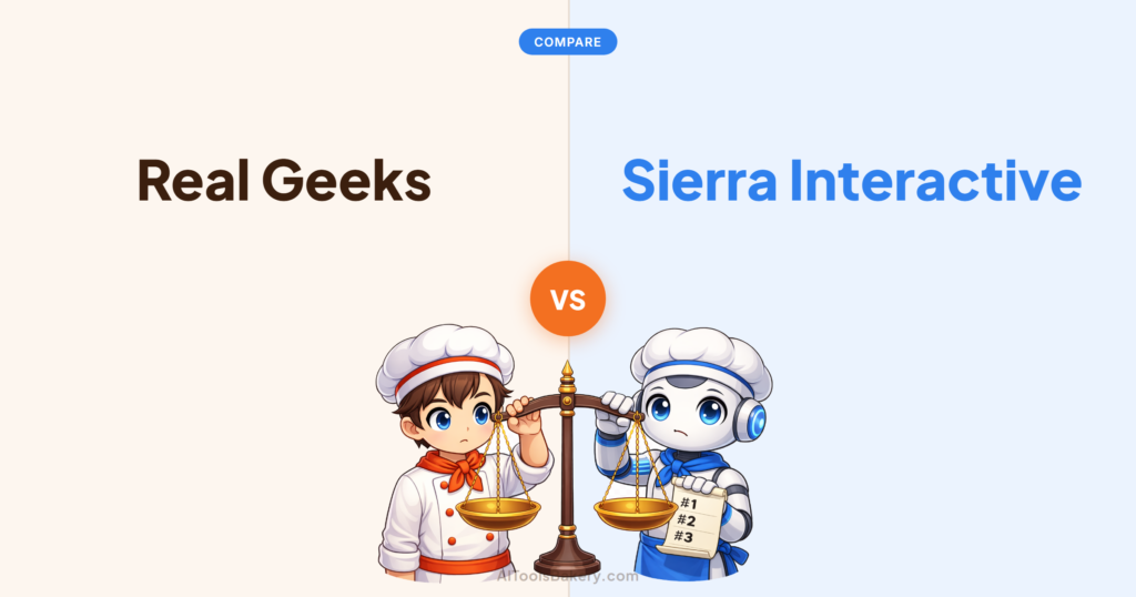 Real Geeks compared with Sierra Interactive, AI Tools Bakery