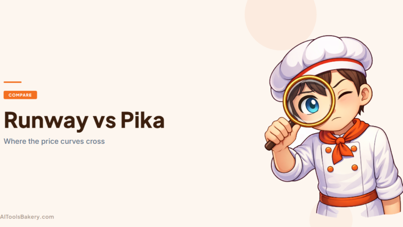 Runway vs Pika (2026): The Price Curves Cross at $95