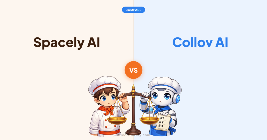 Spacely AI compared with Collov AI, AI Tools Bakery