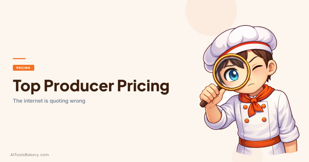 Top Producer Pricing 2026 guide by AI Tools Bakery