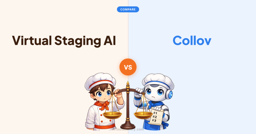 Virtual Staging AI compared with Collov, AI Tools Bakery