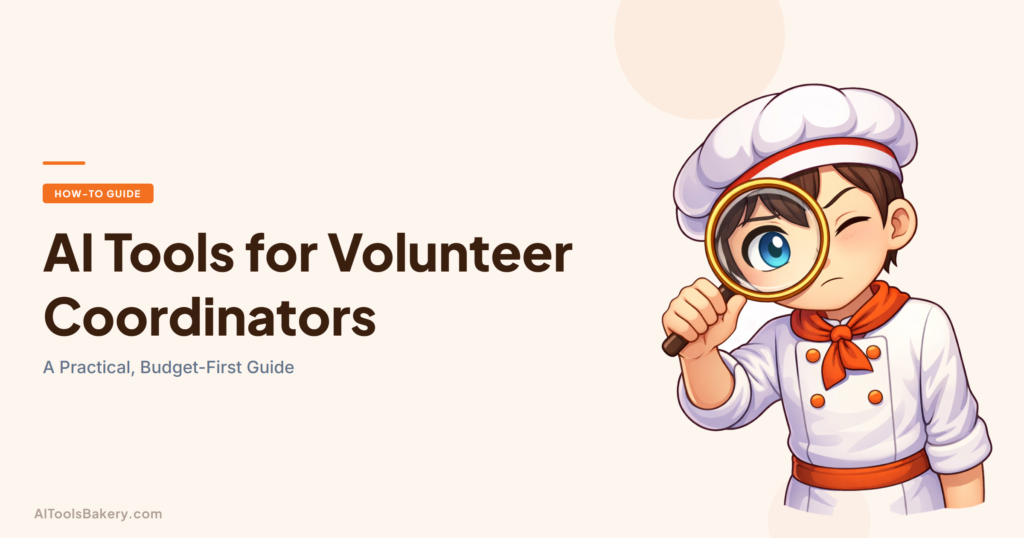 AI Tools for Volunteer Coordinators. A Practical, Budget-First Guide. AI Tools Bakery, 2026.