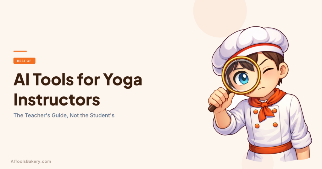 AI Tools for Yoga Instructors. The Teacher's Guide, Not the Student's. AI Tools Bakery, 2026.