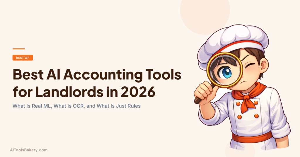 Best AI Accounting Tools for Landlords in 2026. What Is Real ML, What Is OCR, and What Is Just Rules. AI Tools Bakery, 2026.
