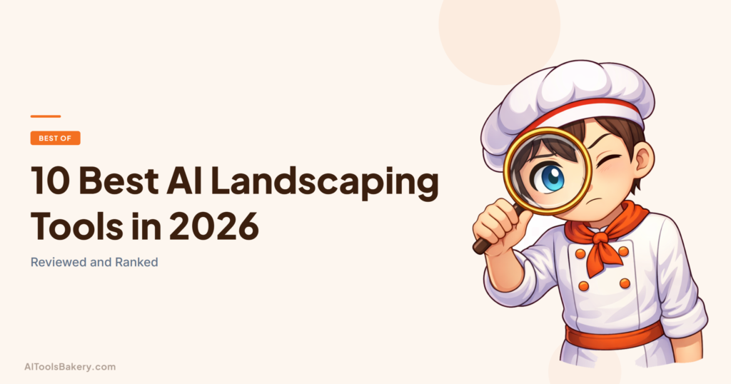 10 Best AI Landscaping Tools in 2026. Reviewed and Ranked. AI Tools Bakery, 2026.