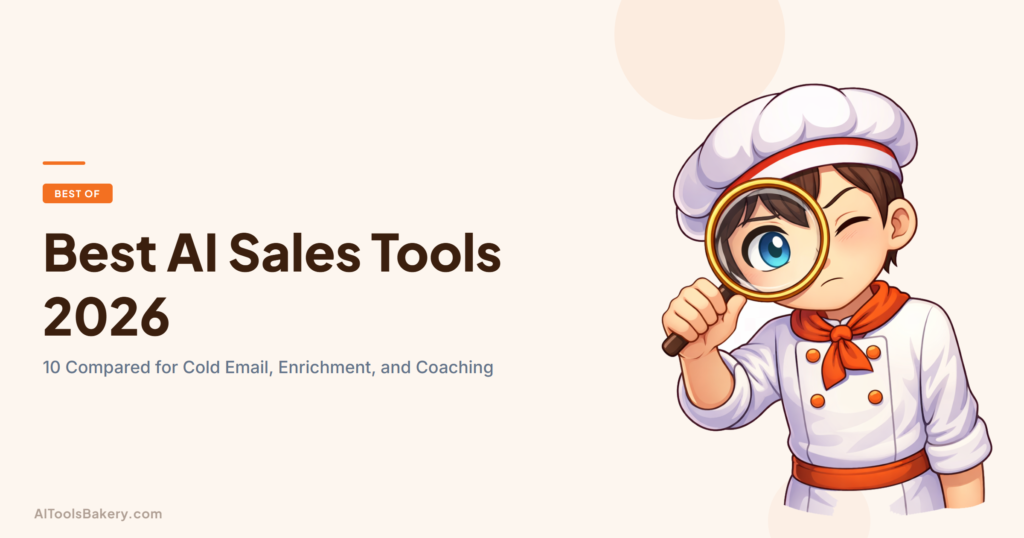 Best AI Sales Tools 2026. 10 Compared for Cold Email, Enrichment, and Coaching. AI Tools Bakery, 2026.