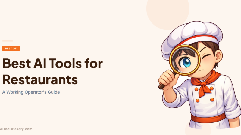 Best AI Tools for Restaurants (2026): A Working Operator's Guide
