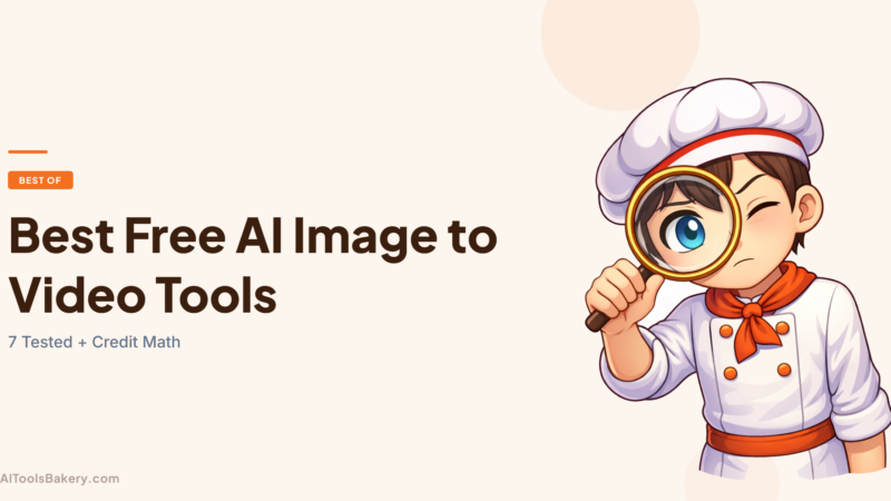 Best Free AI Image to Video Tools (2026): 7 Tested + Credit Math