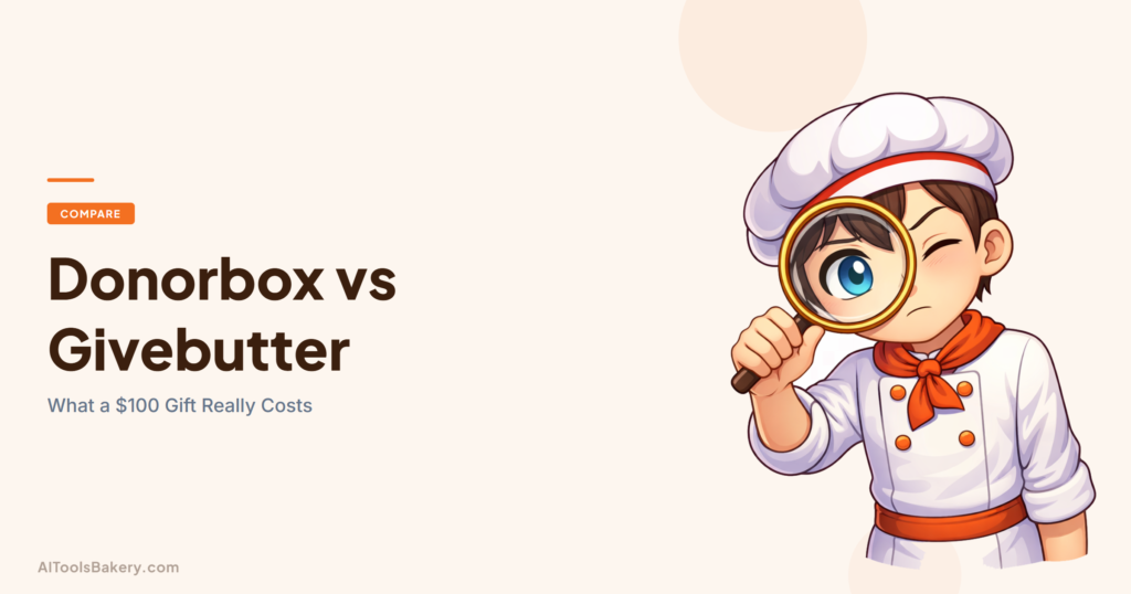 Donorbox versus Givebutter in 2026, comparing platform fees, donor tips, payouts and recurring gifts on a 100 dollar donation