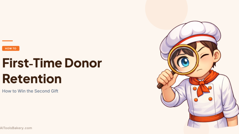 First-Time Donor Retention (2026): How to Win the Second Gift