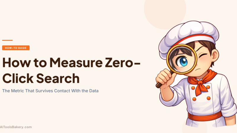 How to Measure Zero-Click Search (2026): The Metric That Survives Contact With the Data