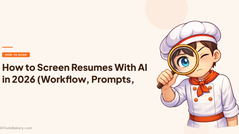 How to Screen Resumes With AI in 2026 (Workflow, Prompts, Compliance)