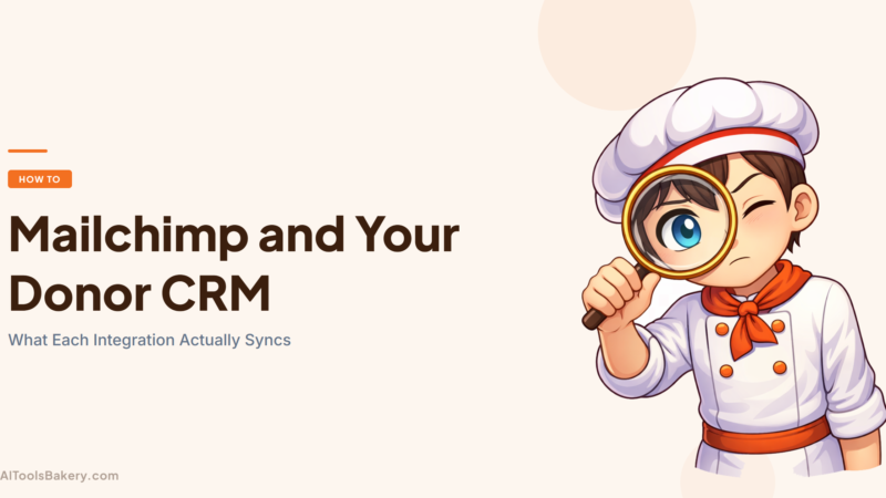 Mailchimp and Your Donor CRM (2026): What Each Integration Actually Syncs