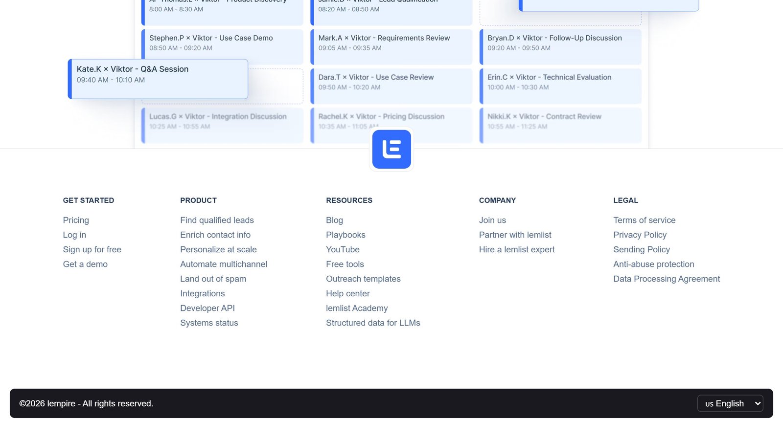 lemlist pricing page as published on 4 September 2026