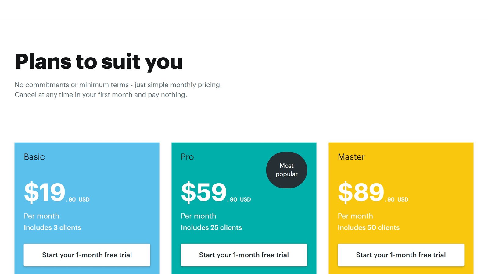PT Distinction pricing page as published on 4 September 2026