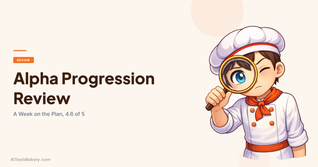 Alpha Progression review 2026: a week on the generated plan, with set-by-set targets, dropsets, deloads and export, scored 4.6 out of 5