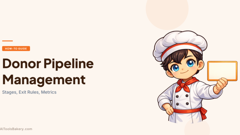 Donor Pipeline Management (2026): Stages, Exit Rules, Benchmarks and a Template
